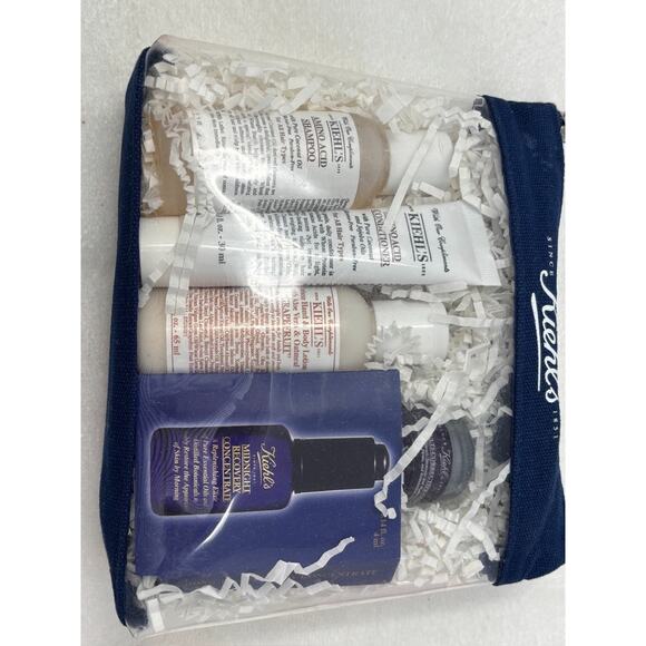 KIEHL'S Sample Travel Size Shampoo Conditioner Skin Care Lotion Set of 5 - Picture 2 of 7